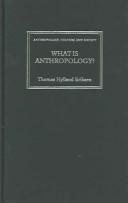 Couverture : What is anthropology?