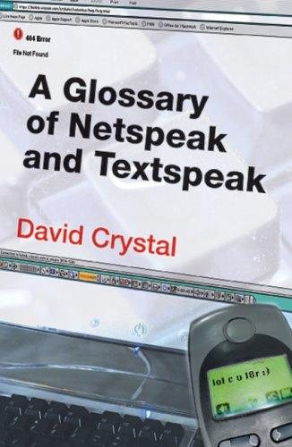 Couverture : A Glossary of Netspeak and Textspeak