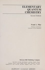Couverture : Elementary quantum chemistry