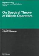 Couverture : On spectral theory of elliptic operators