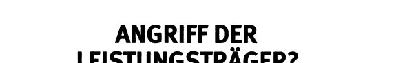 Couverture : Angriff der Leistungsträger?