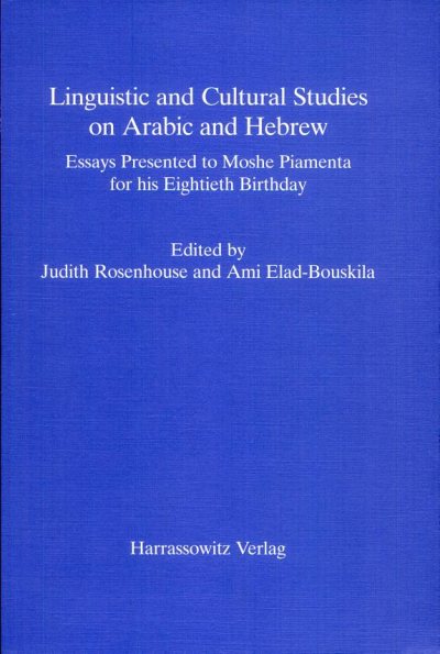Couverture : Linguistic and Cultural Studies on Arabic and Hebrew