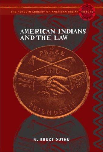 Couverture : American Indians and the Law