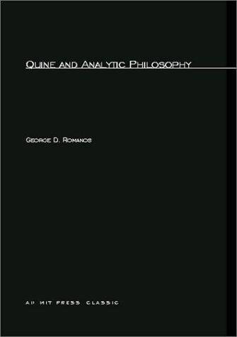 Couverture : Quine and analytic philosophy