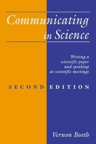 Couverture : Communicating in science