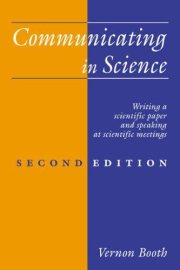 Couverture : Communicating in science