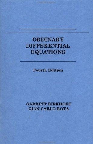 Couverture : Ordinary differential equations