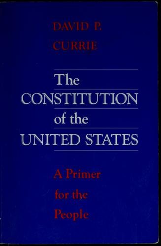 Couverture : The Constitution of the United States