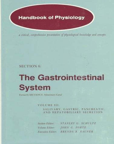 Couverture : Handbook of Physiology: Section 6: The Gastrointestinal System Volume III