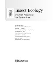 Couverture : Insect Ecology