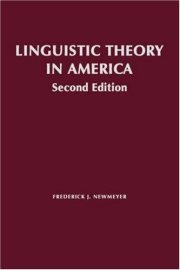 Couverture : Linguistic theory in America