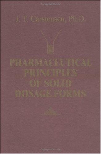Couverture : Pharmaceutical Principles of Solid Dosage Forms