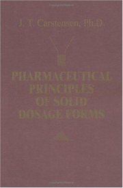 Couverture : Pharmaceutical Principles of Solid Dosage Forms