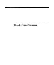 Couverture : The Art of Causal Conjecture