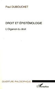 Couverture : Droit et épistémologie