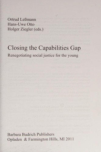 Couverture : Closing the capabilities gap