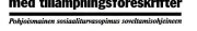 Couverture : Nordiska socialkonventionen med tillämpningsföreskrifter