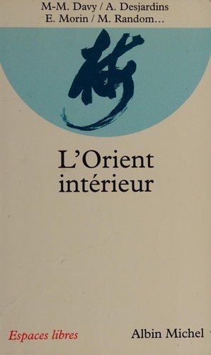 Couverture : L'Orient intérieur