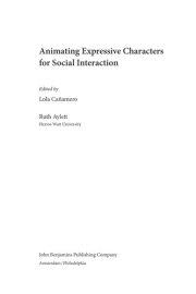 Couverture : Animating expressive characters for social interaction