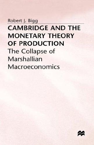 Couverture : Cambridge and the monetary theory of production