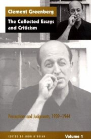Couverture : Clement Greenberg