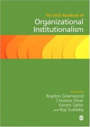 Couverture : The SAGE Handbook of Organizational Institutionalism