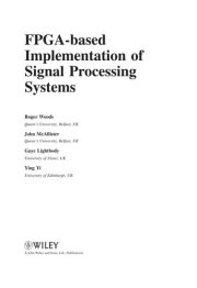 Couverture : FPGA-based implementation of complex signal processing systems