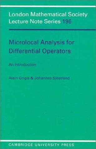 Couverture : Microlocal analysis for differential operators