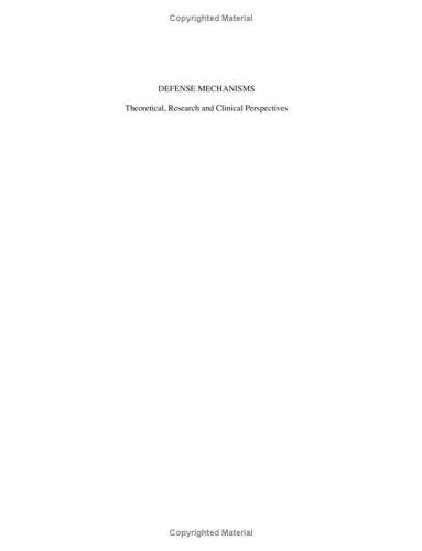 Couverture : Defense mechanisms