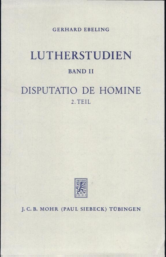 Couverture : Disputatio de homine
