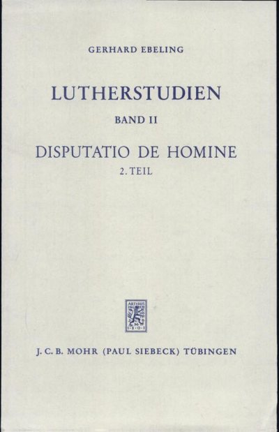 Couverture : Disputatio de homine