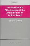 Couverture : The international effectiveness of the annulment of an arbitral award