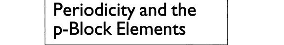 Couverture : Periodicity and the p-block elements