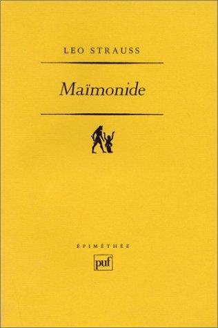 Couverture : Maïmonide