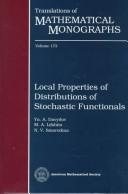 Couverture : Local properties of distributions of stochastic functionals