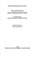 Couverture : Die Suche nach der symbolischen Form