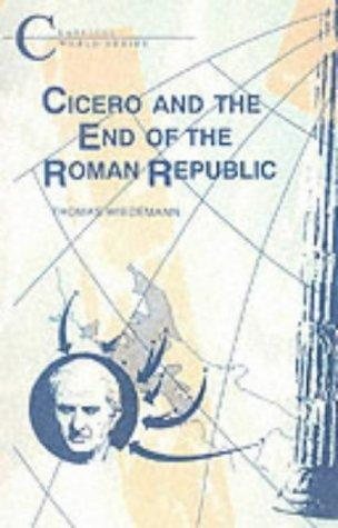Couverture : Cicero and the end of the Roman Republic