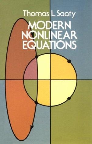 Couverture : Modern nonlinear equations