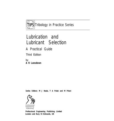 Couverture : Lubrication and lubricant selection