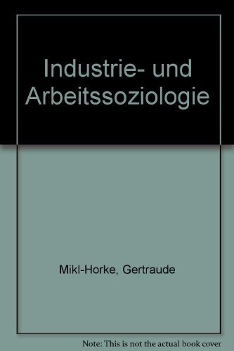 Couverture : Industrie- und Arbeitssoziologie