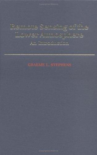 Couverture : Remote sensing of the lower atmosphere