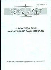 Couverture : Le Droit des eaux dans certains pays africains