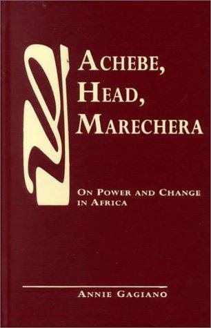 Couverture : Achebe, Head, Marechera