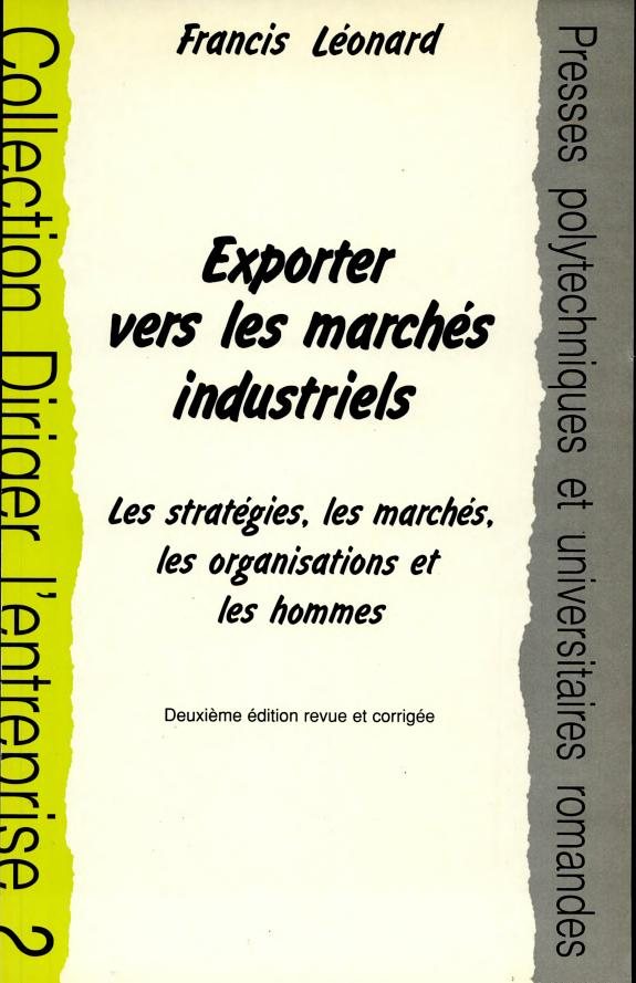 Couverture : Exporter vers les marchés industriels