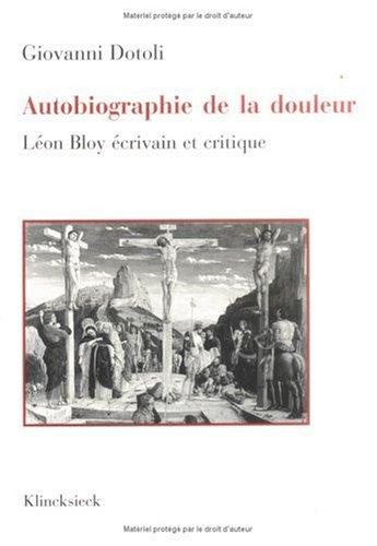 Couverture : Autobiographie de la douleur