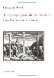 Couverture : Autobiographie de la douleur