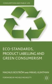Couverture : Ecostandards Product Labelling And Green Consumerism