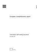 Couverture : European Competitiveness Report 2003