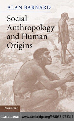 Couverture : Social anthropology and human origins
