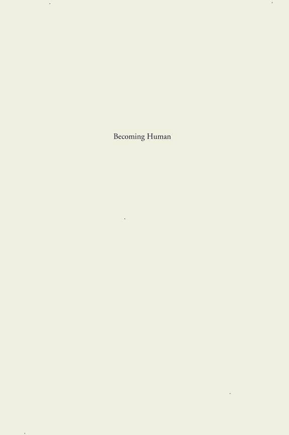 Couverture : Becoming human
